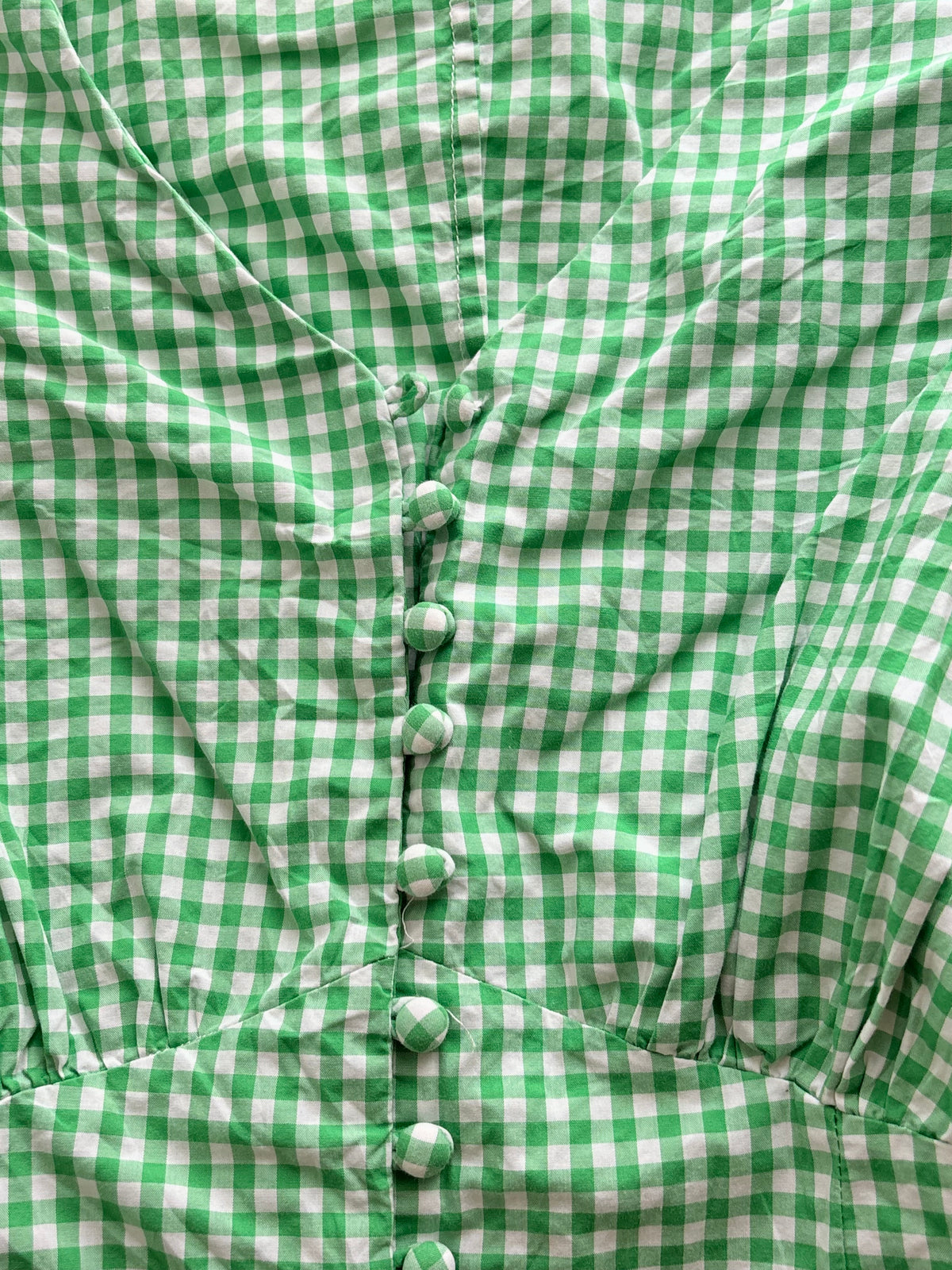 Green gingham