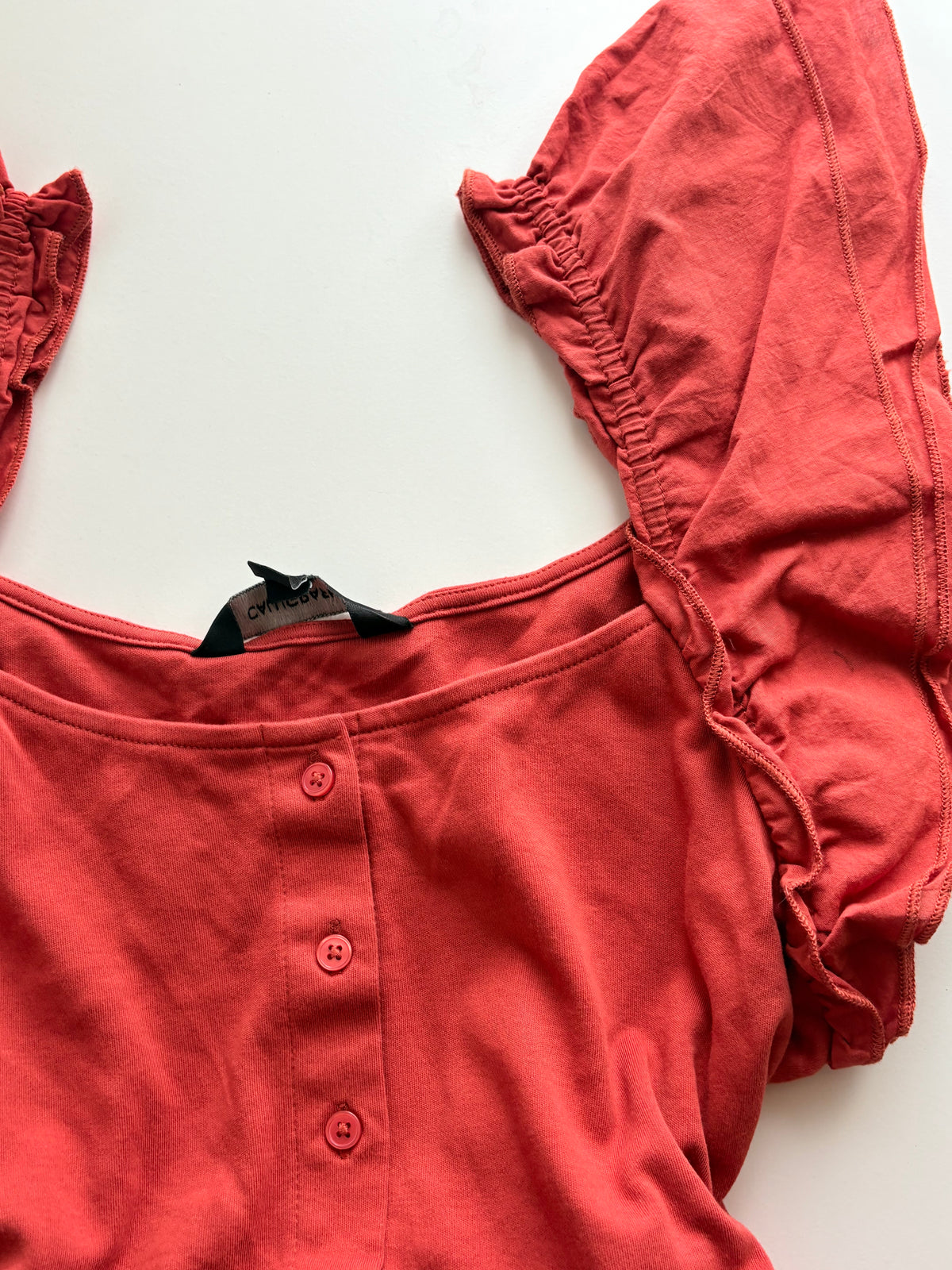 Orange embroidered
