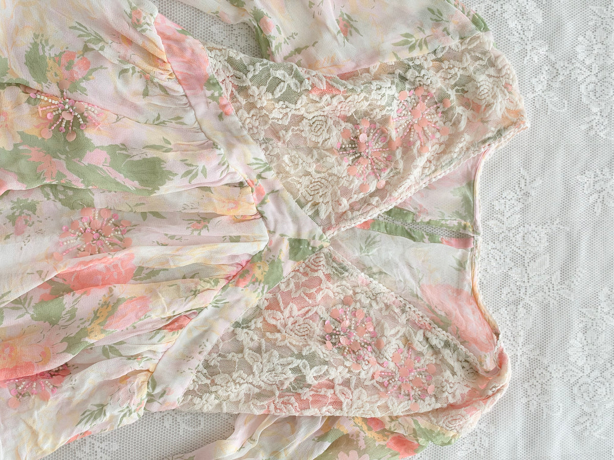 Floral beaded dress