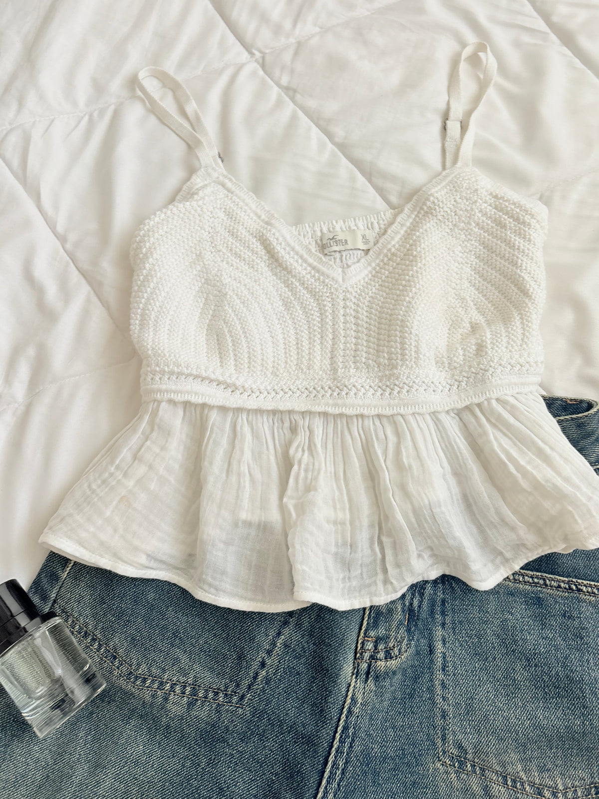 Hollister crochet top