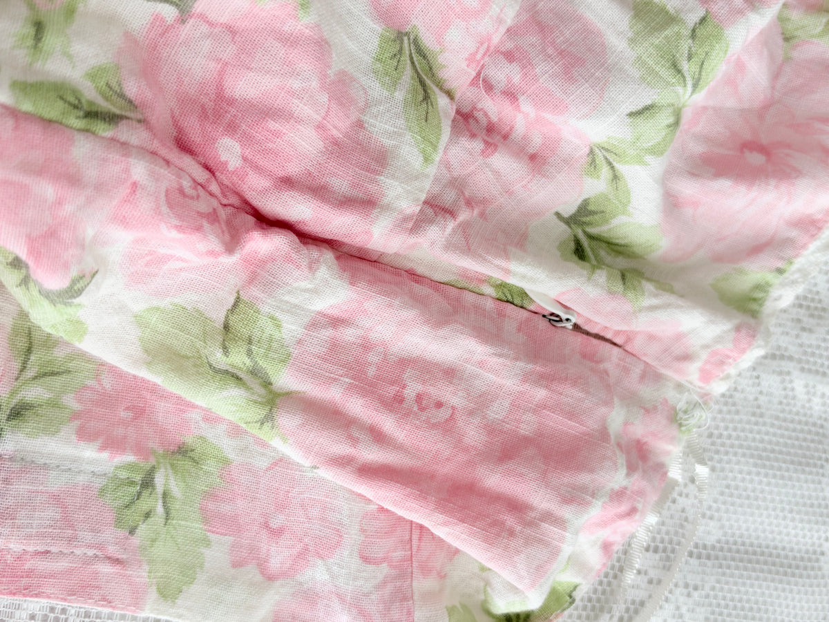 Pink floral dress