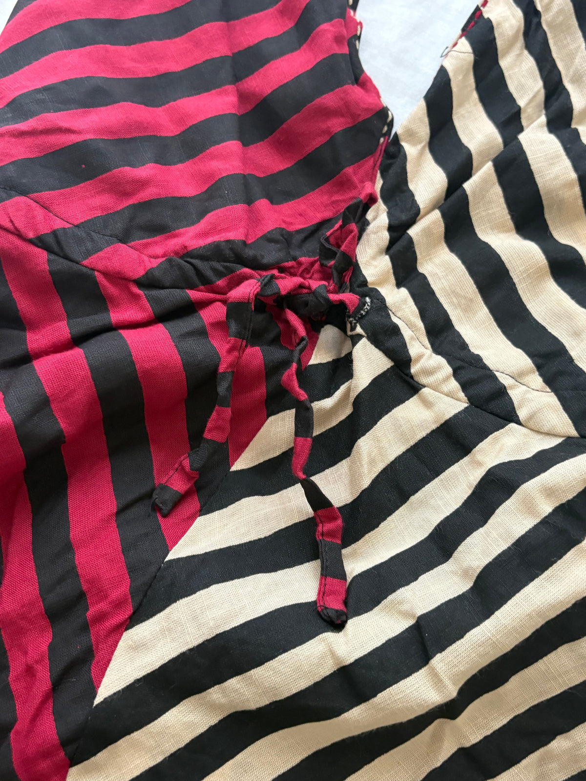 Two tone stripe top