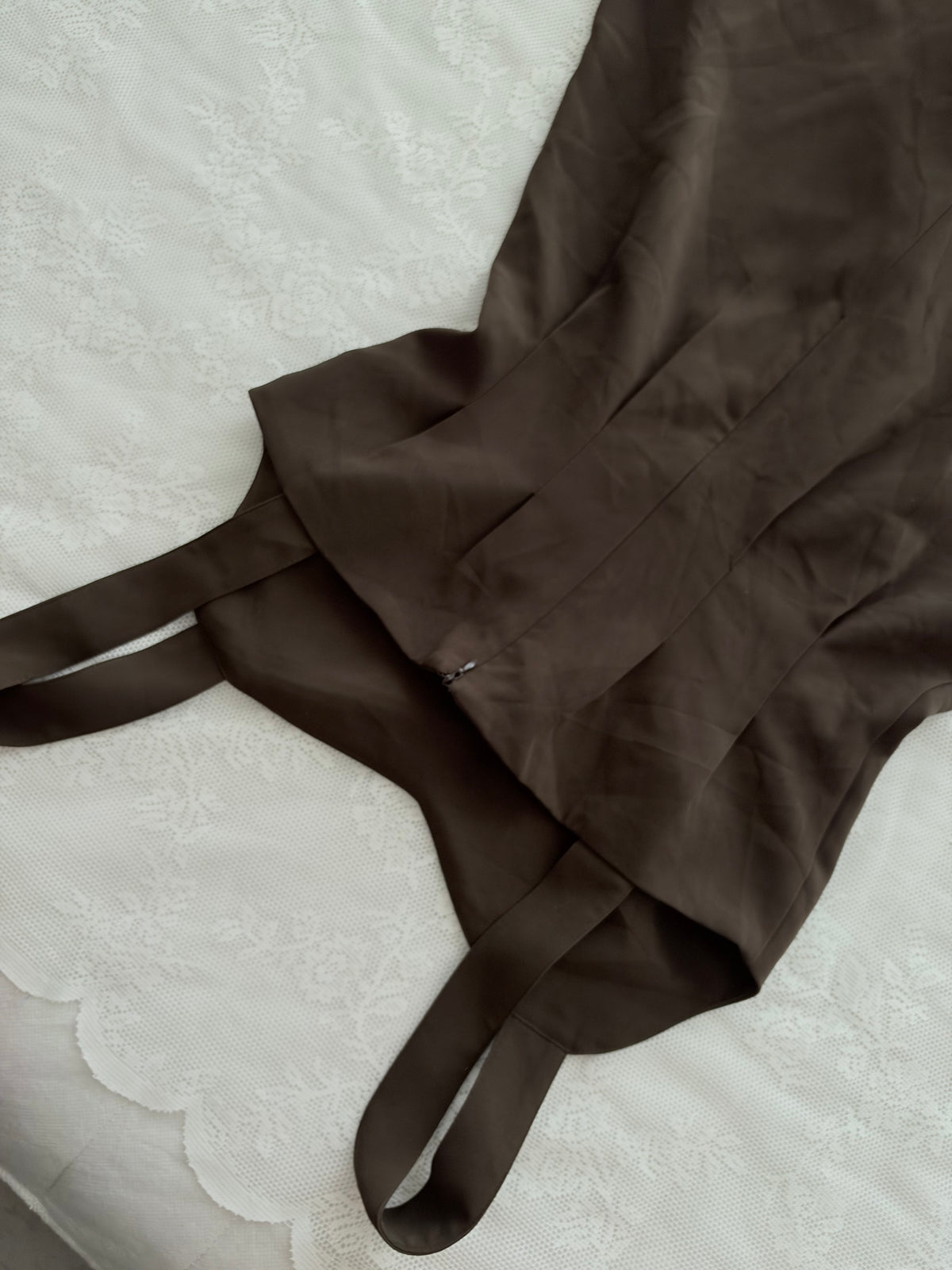 Brown cinched dress