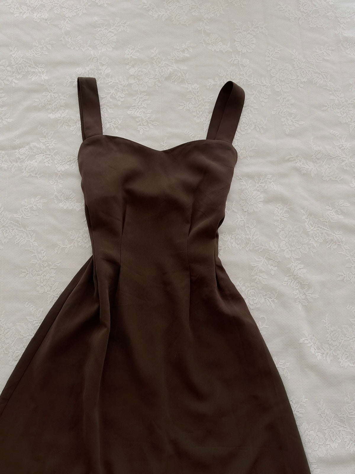 Brown cinched dress