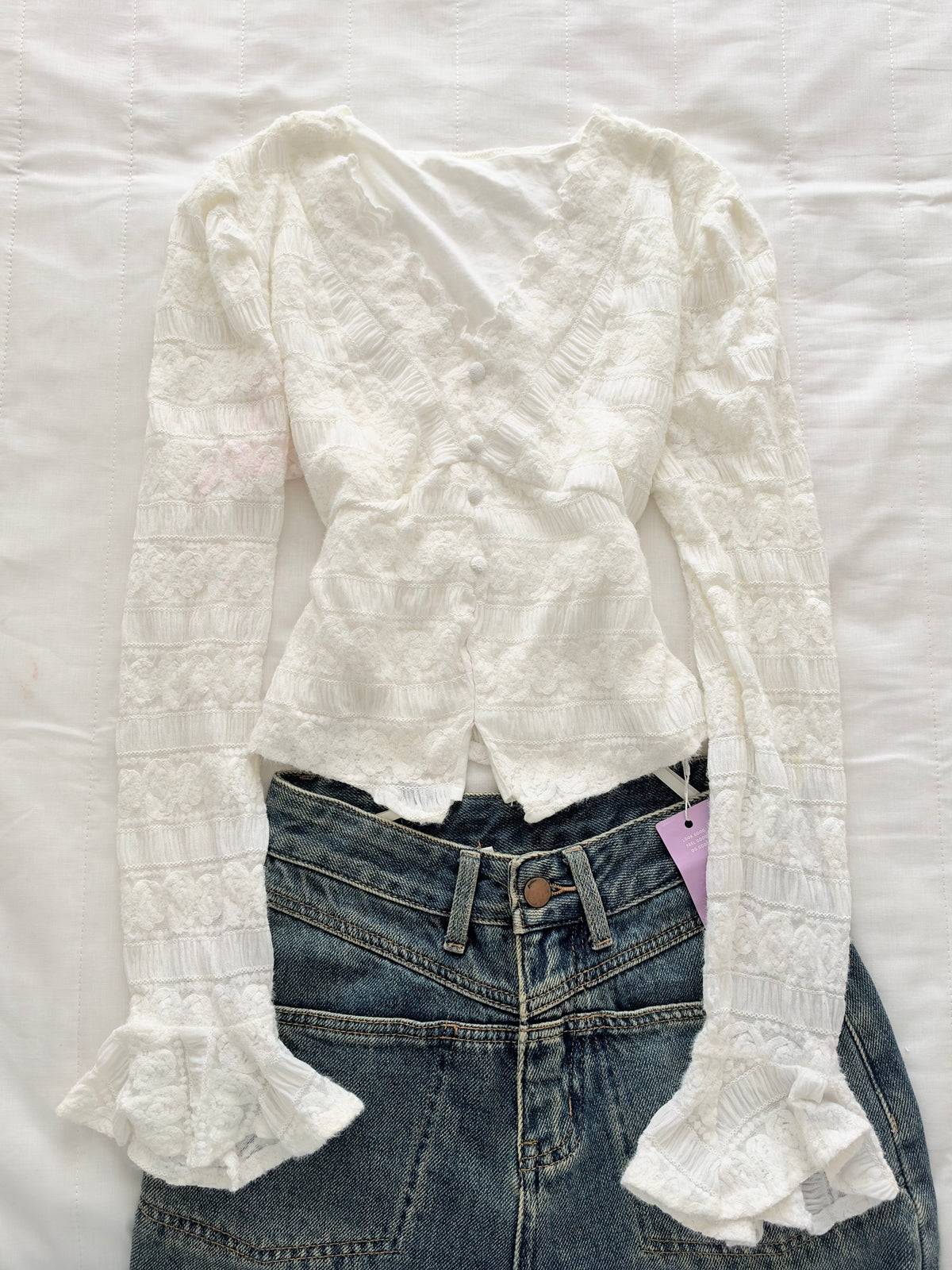 White lace top