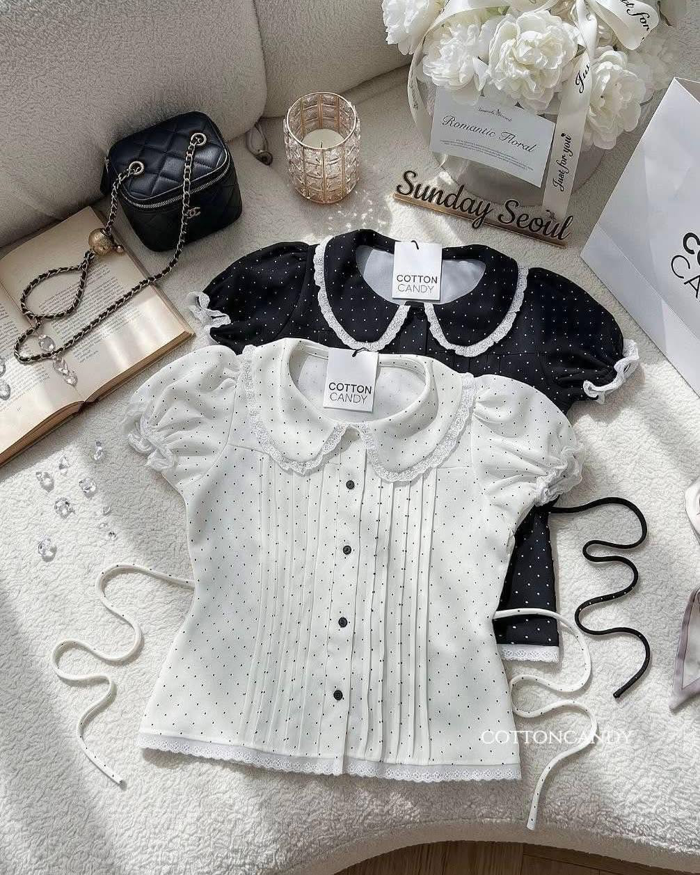 Caroline polka top