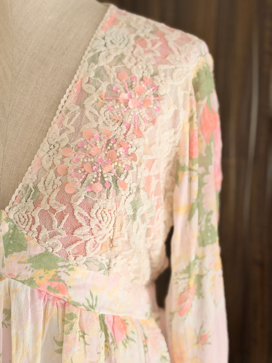 Floral beaded dress