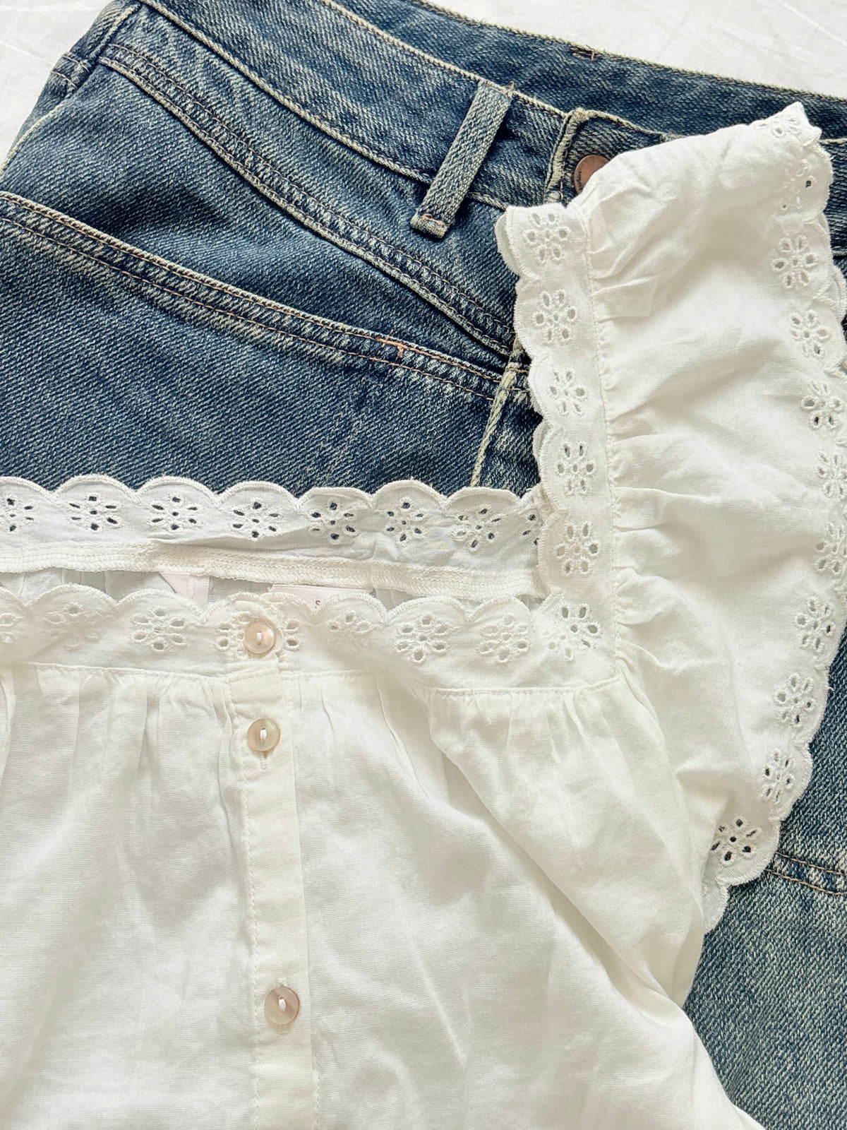 White cottage top