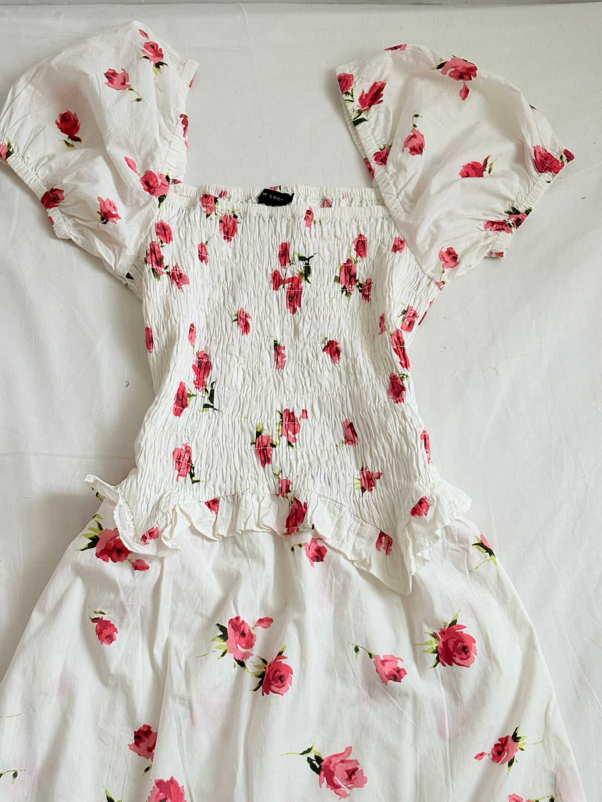 Smocked floral dress