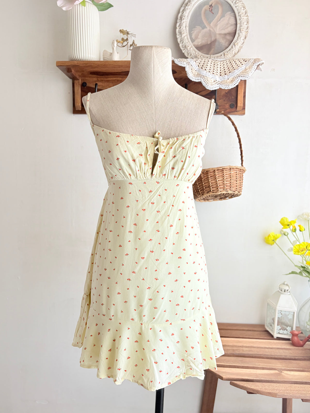 Yellow floral dress