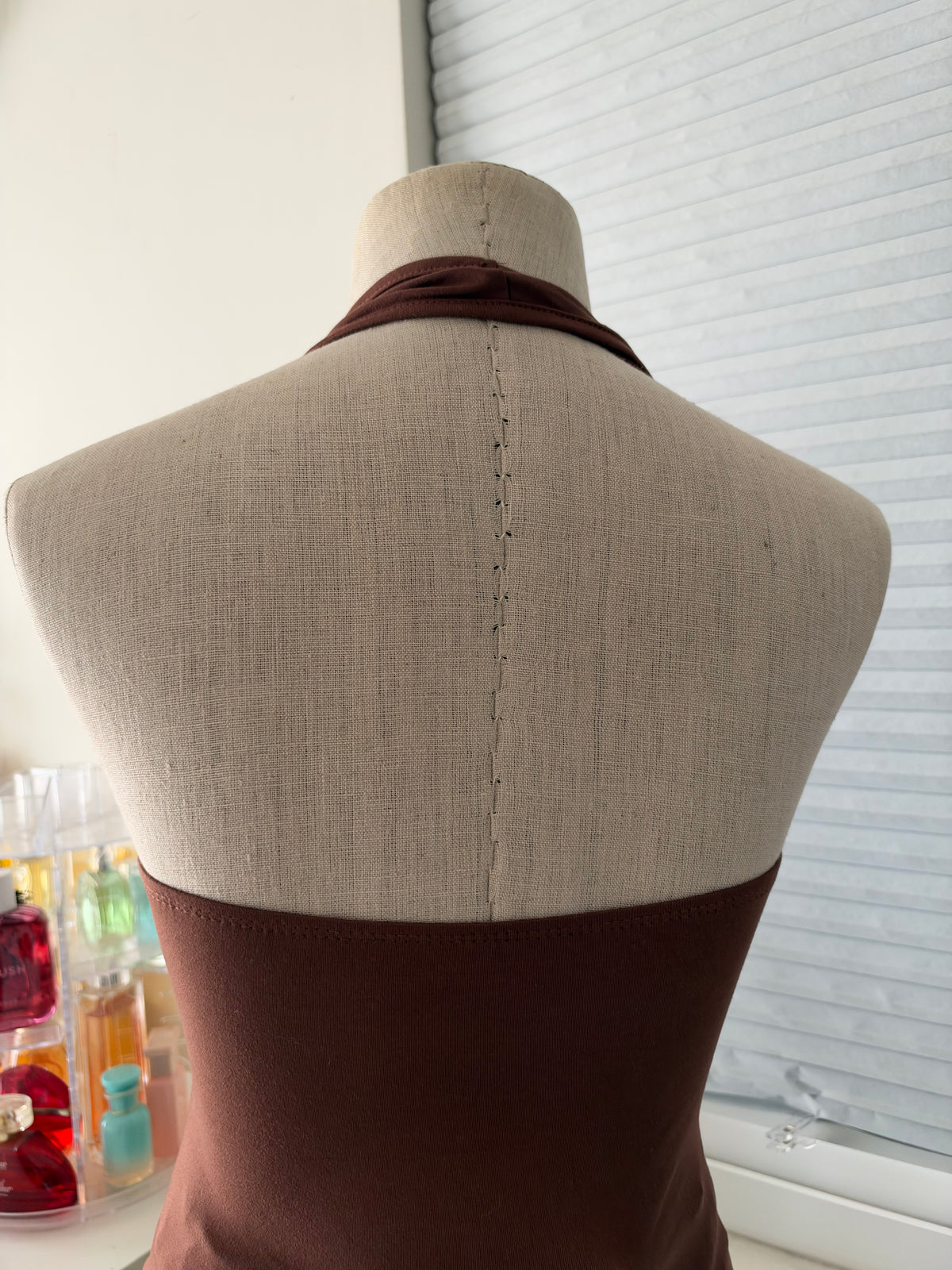 Brown halter top