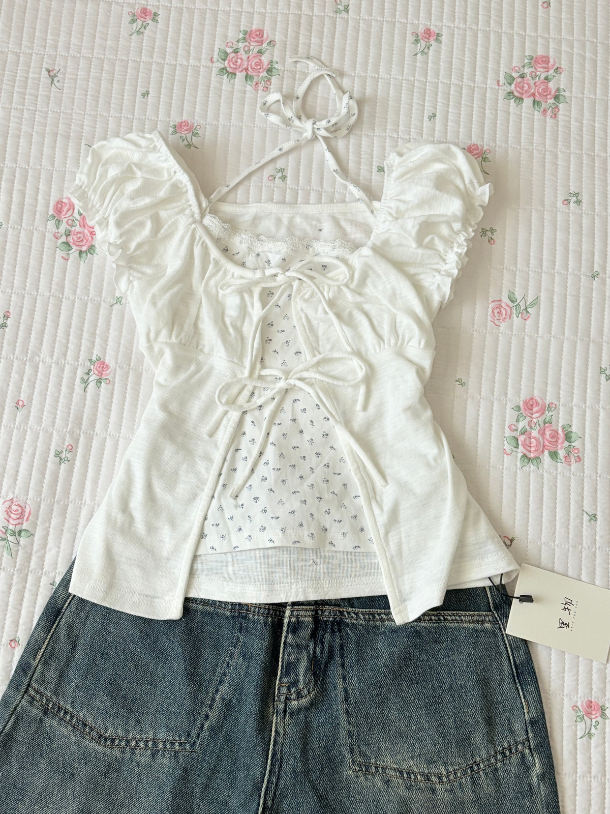 Cloud floral top