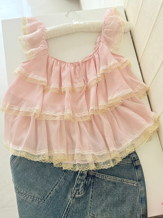 Ella top in pink