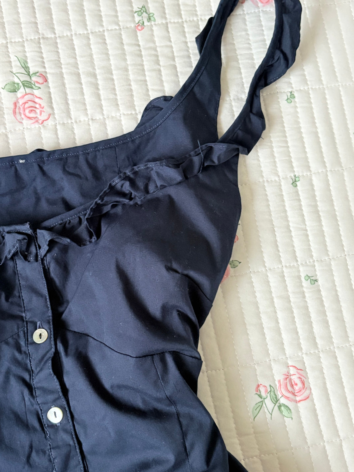 Navy doll top