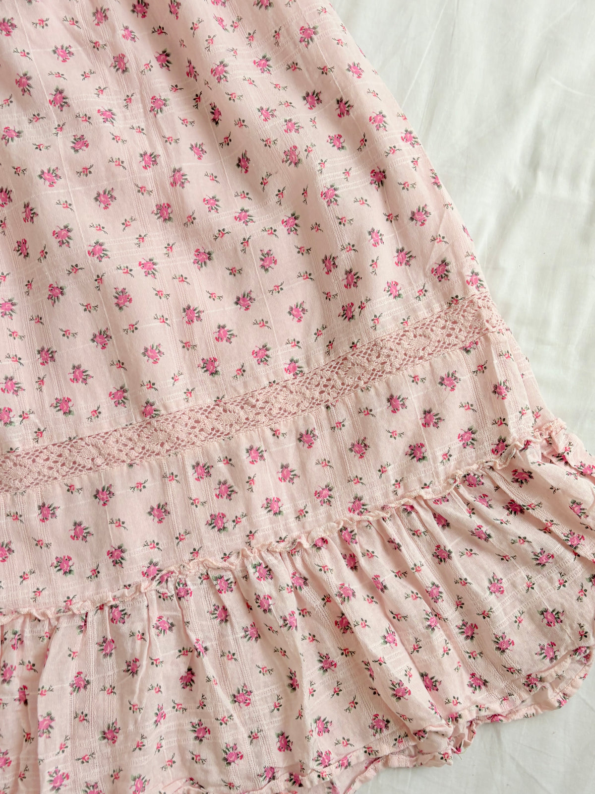 Pink floral dress