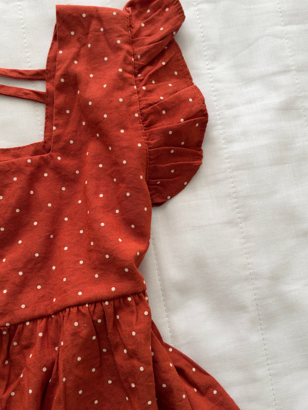 Tan polka top