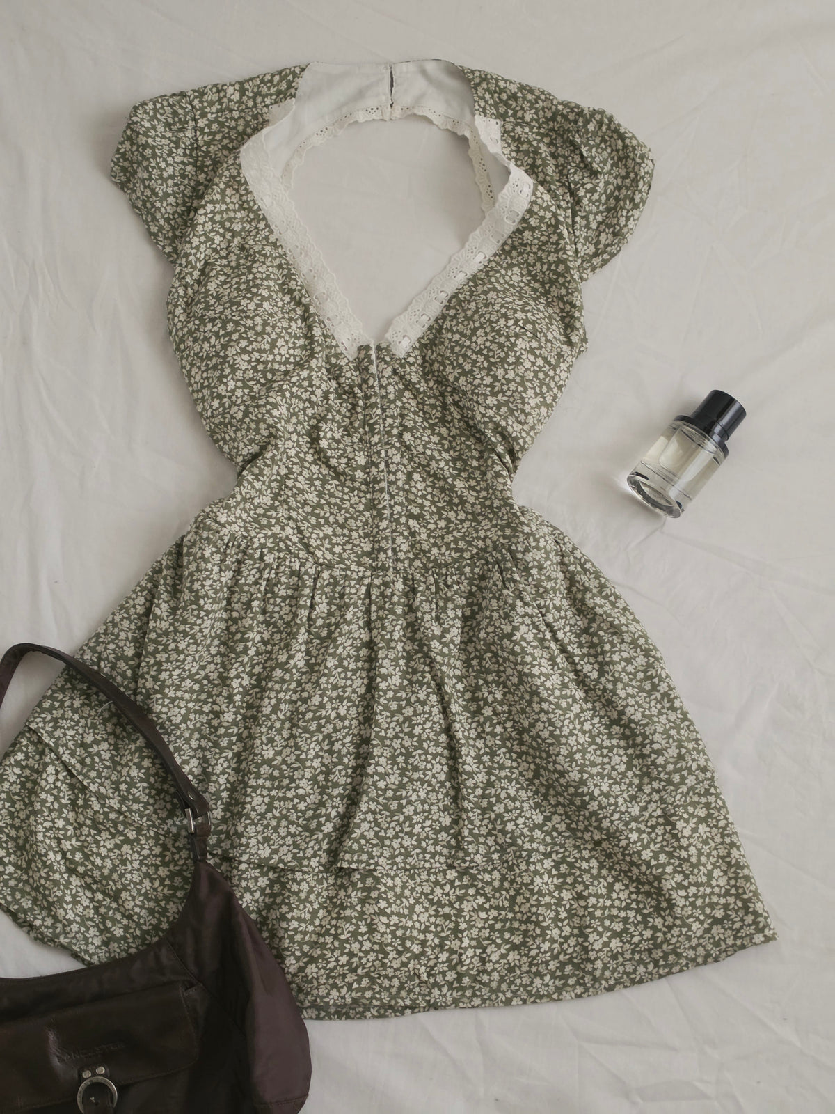 Hollister green floral