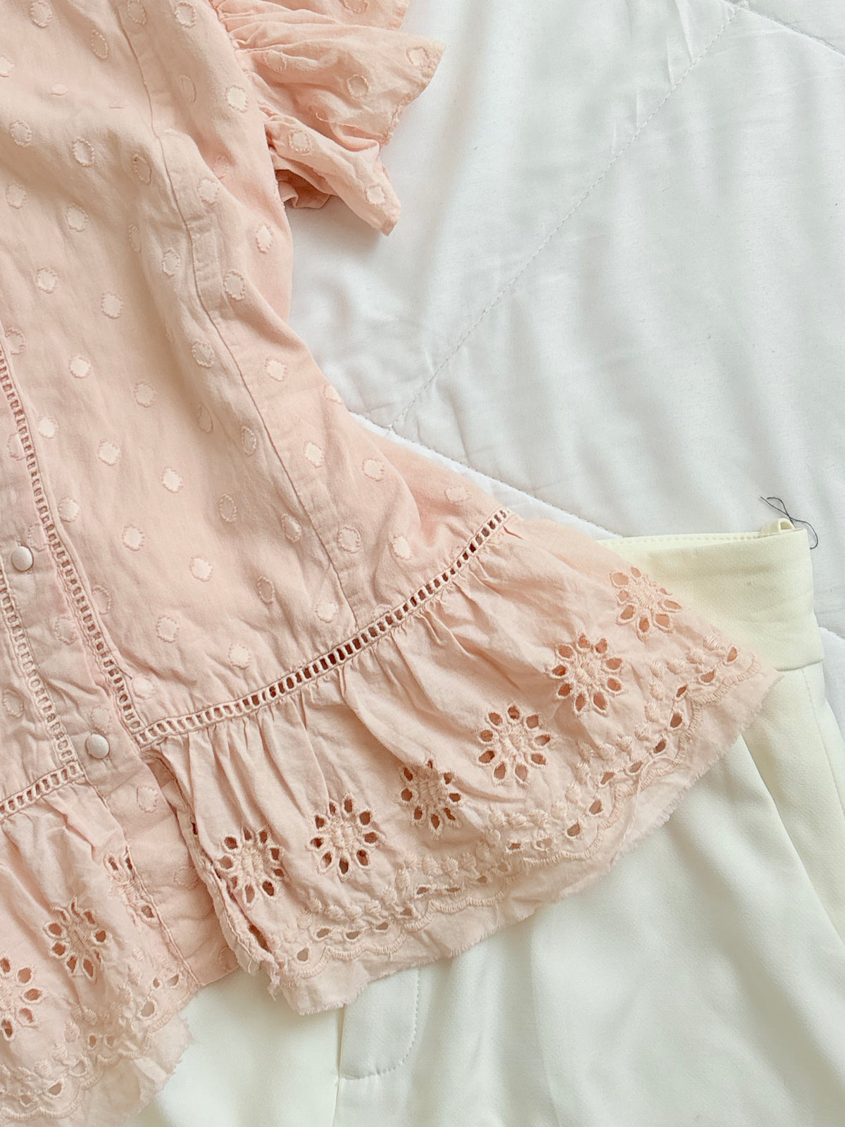Pink a line top