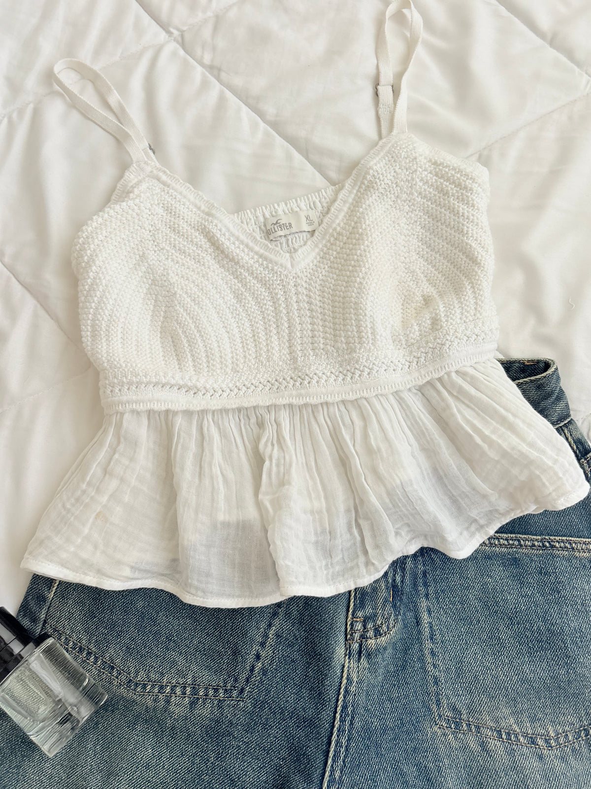 Hollister crochet top
