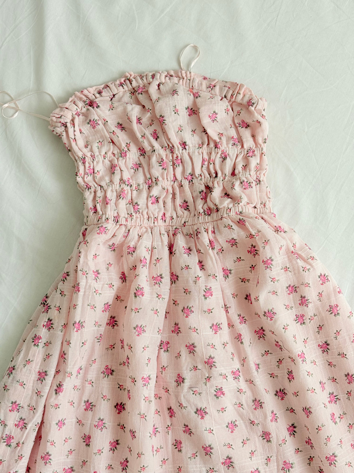 Pink floral dress