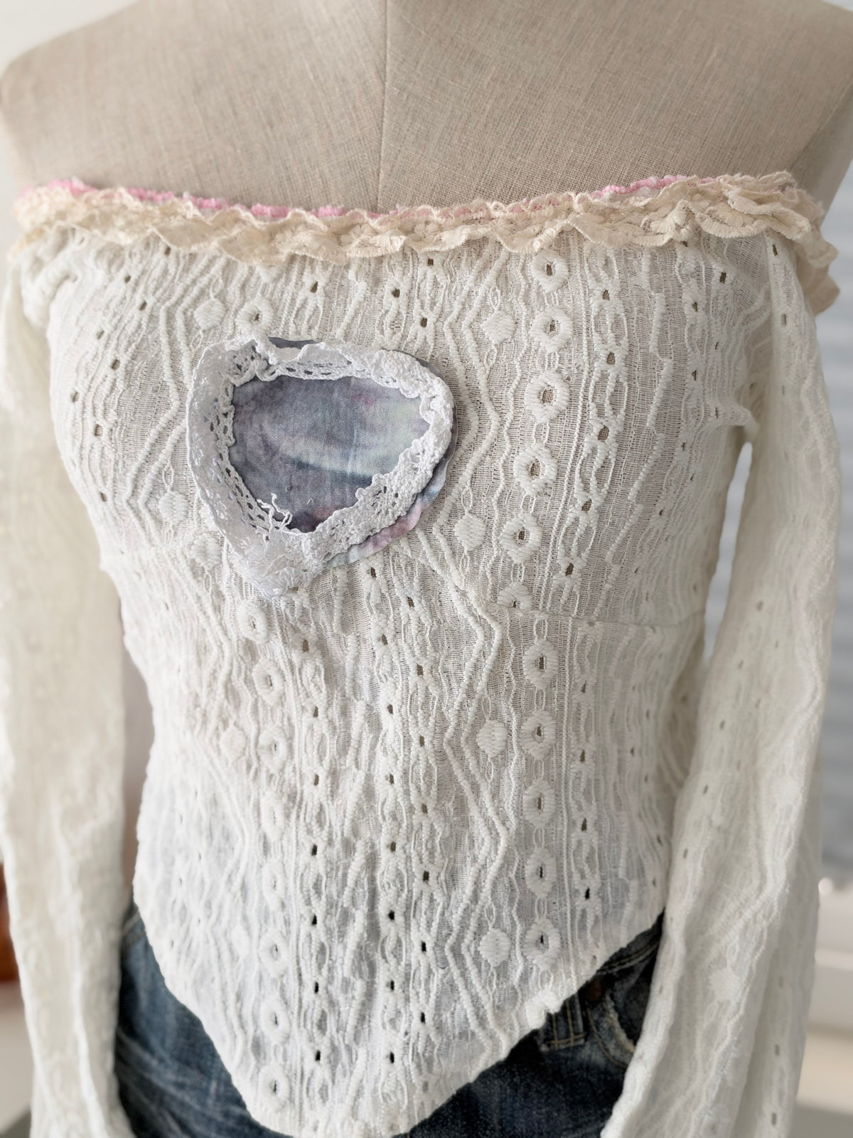 Heart patch top