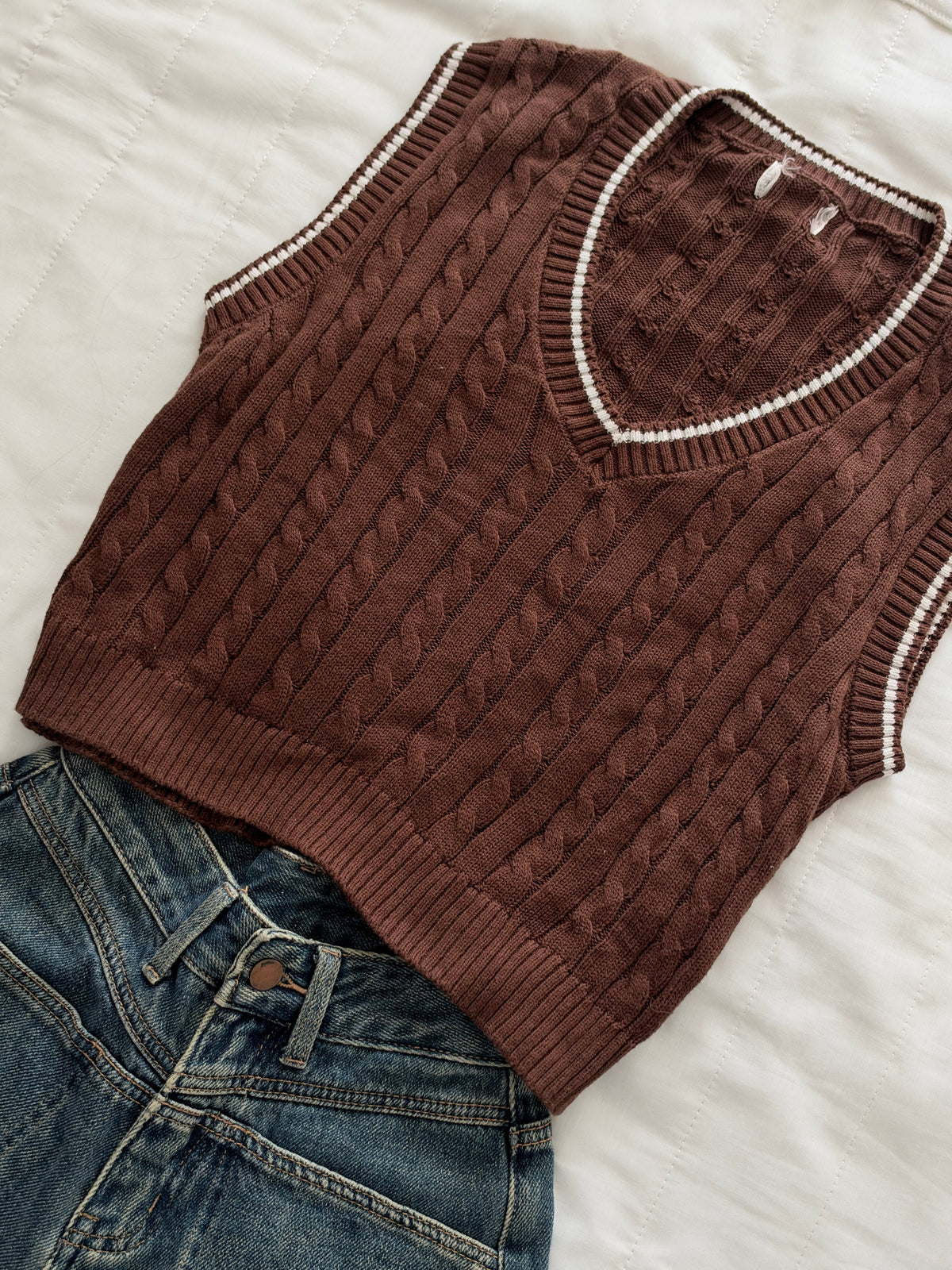 Brown vest