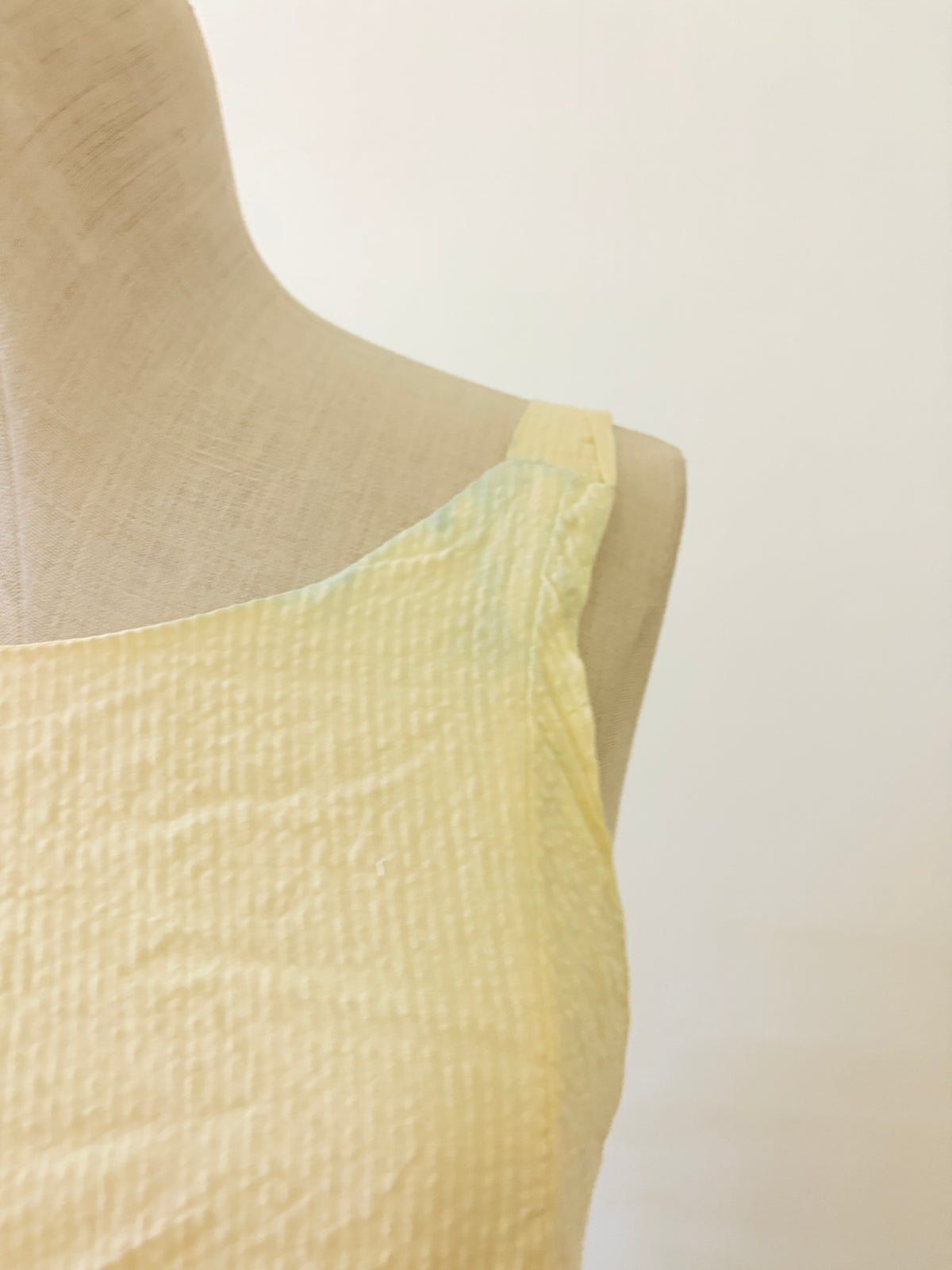 Yellow embroidered