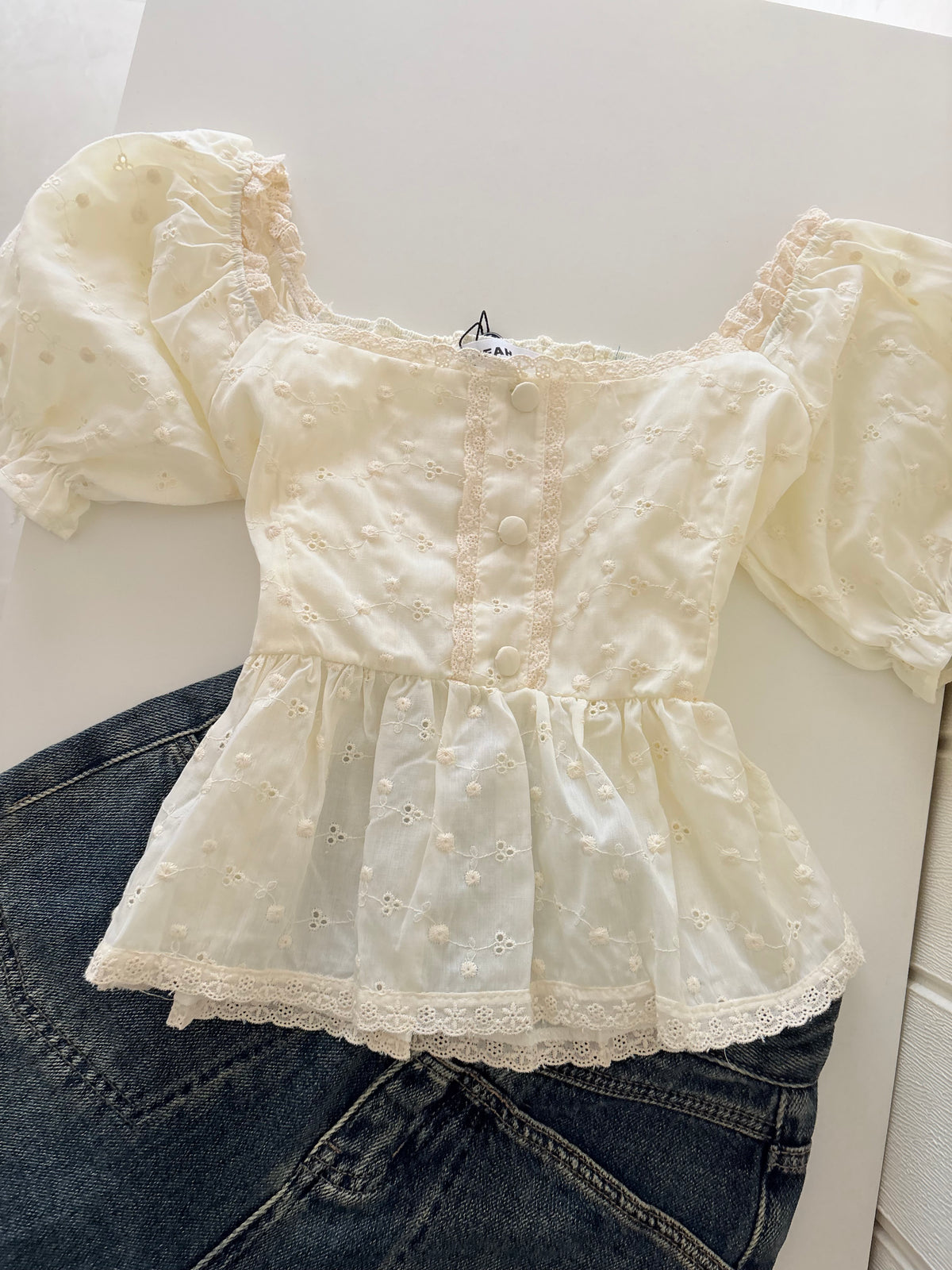 Belle embroidered top