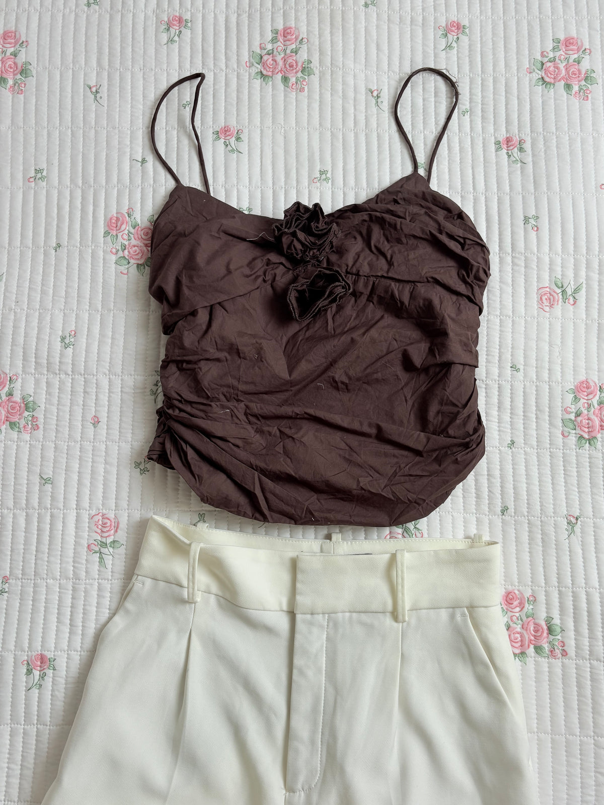 Brown applique