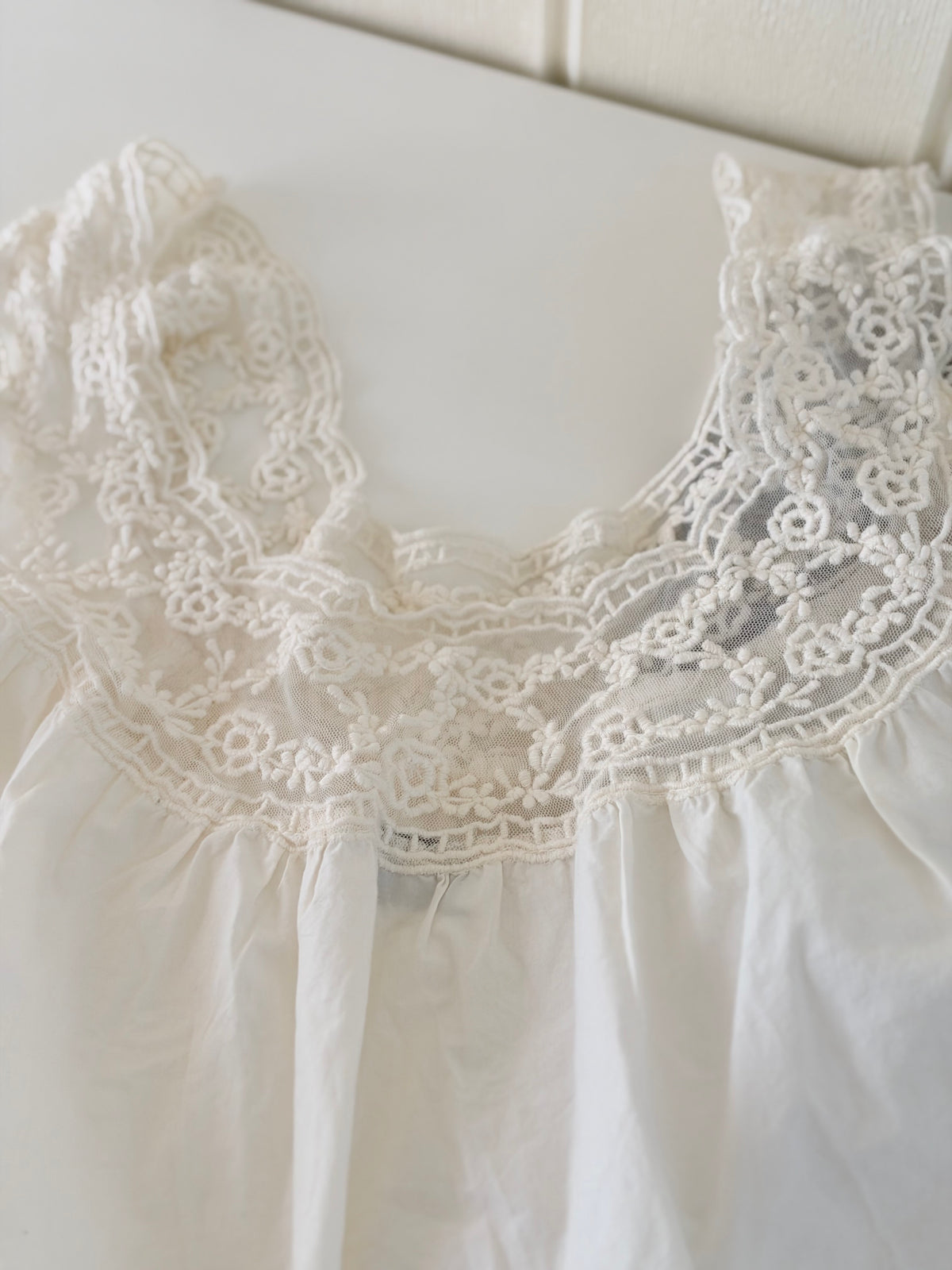 Cream lace a line