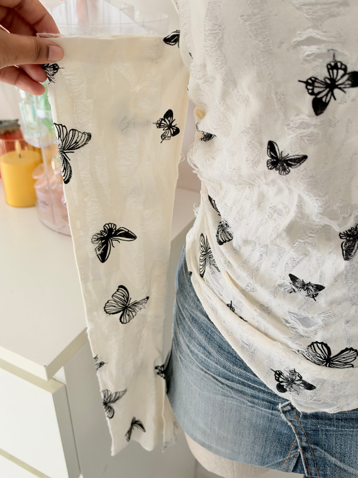 Butterfly halter top