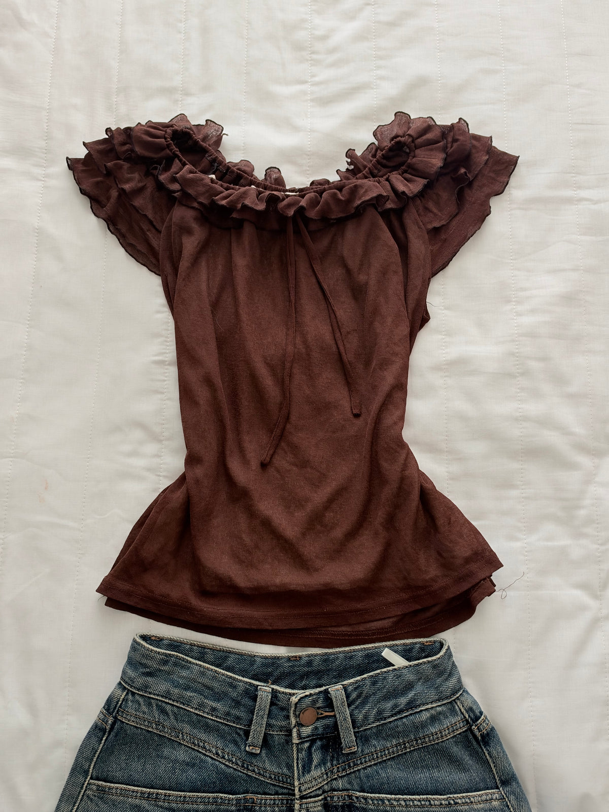 Brown doll top