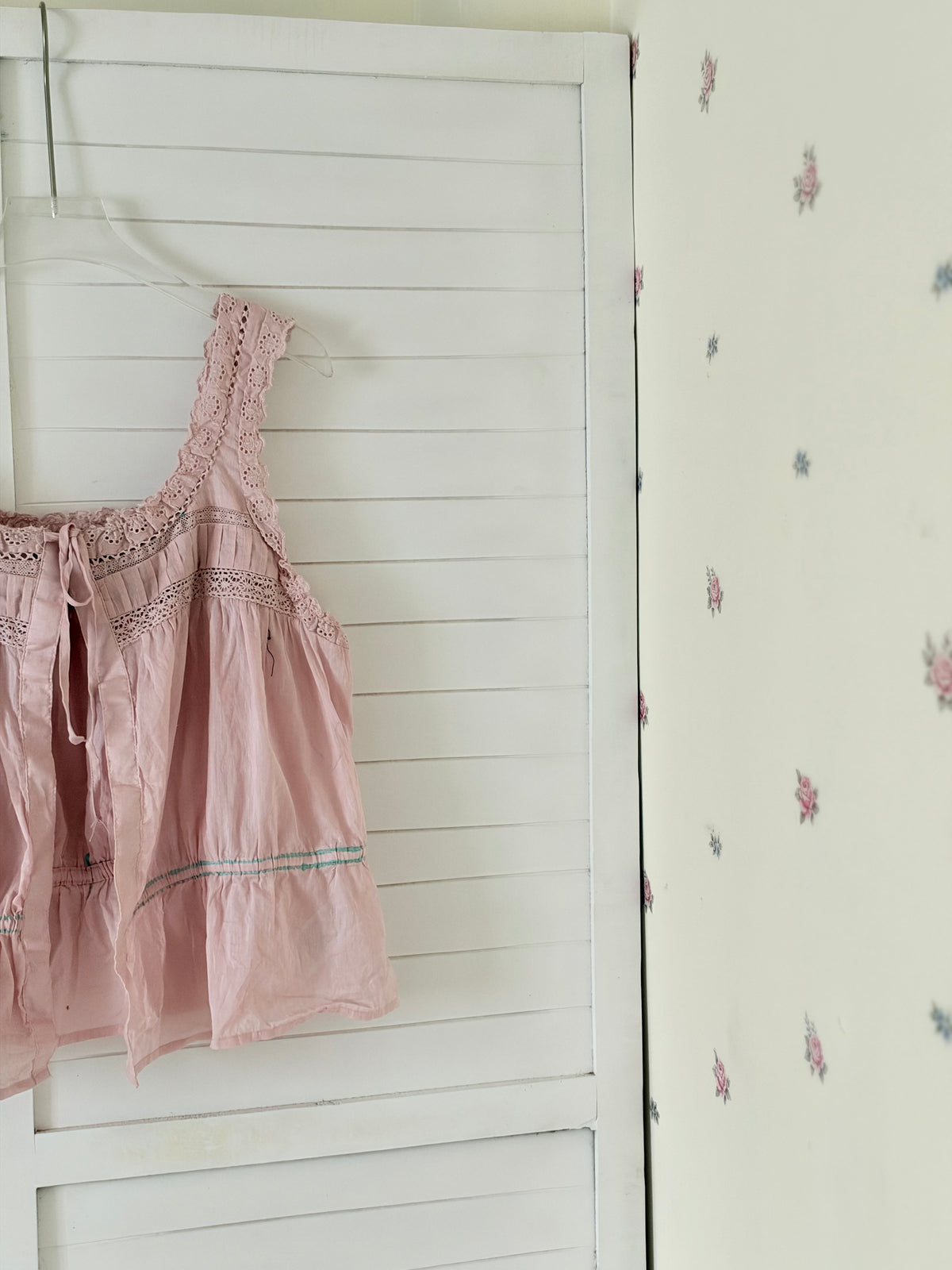 Pink tie top