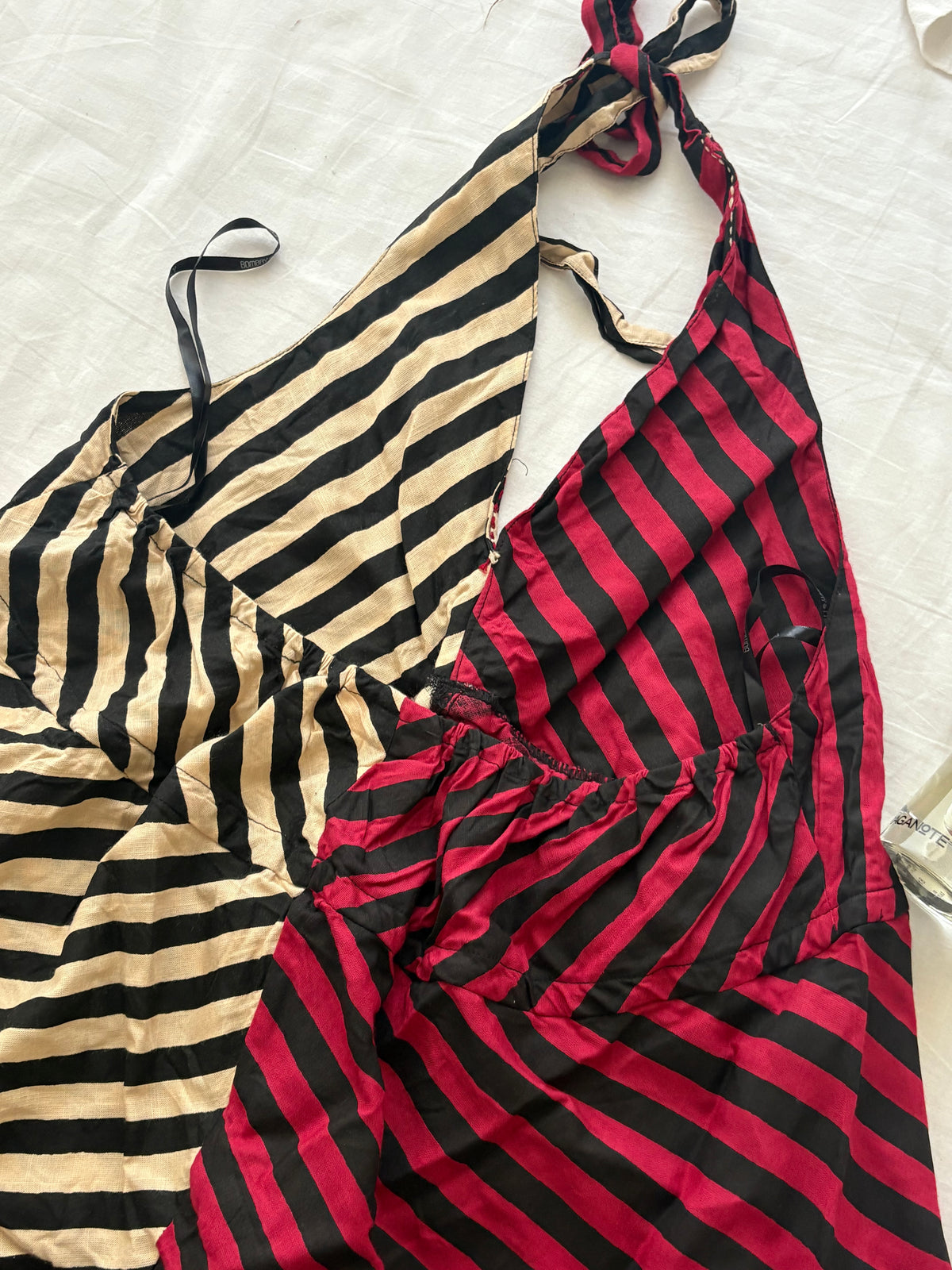 Two tone stripe top