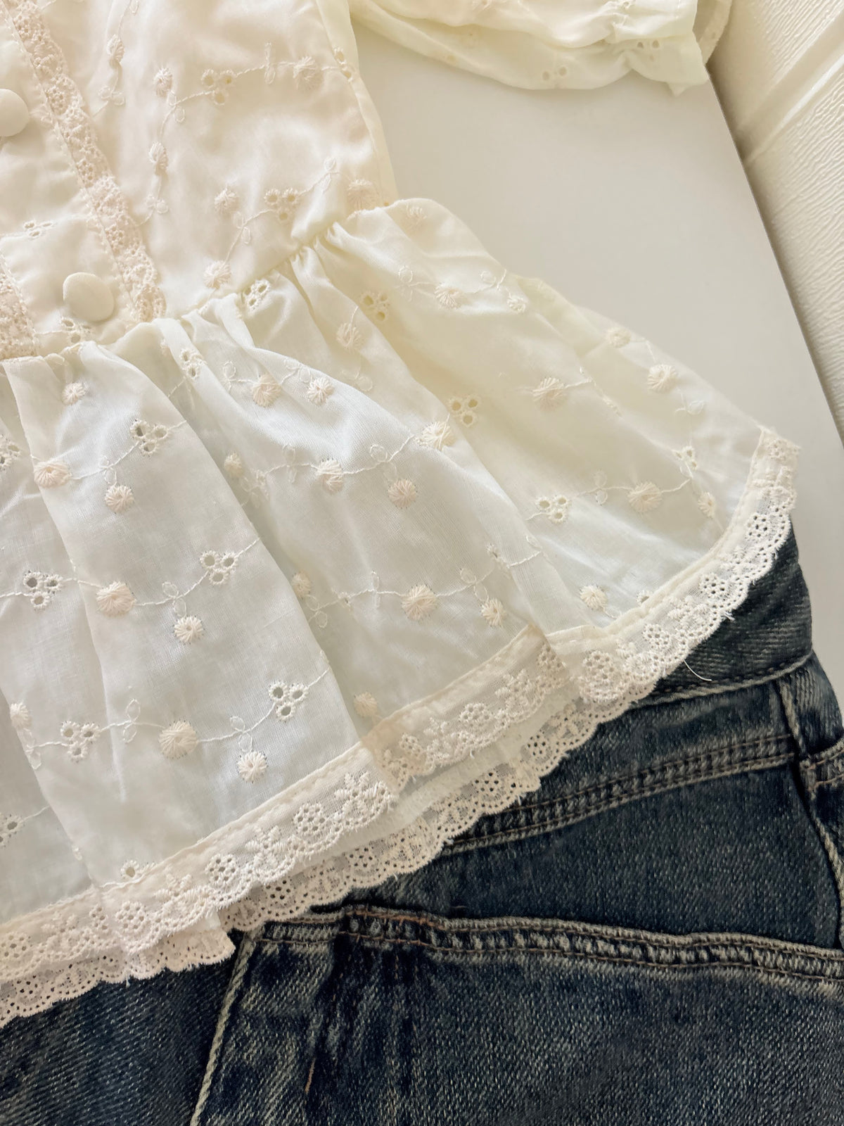 Belle embroidered top
