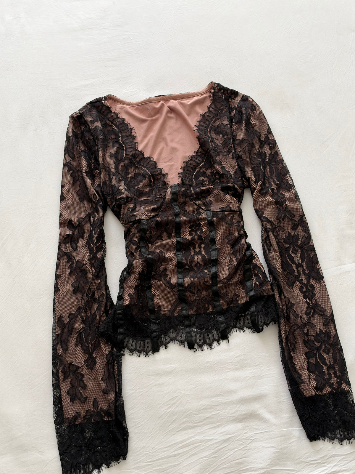 Black lacey top