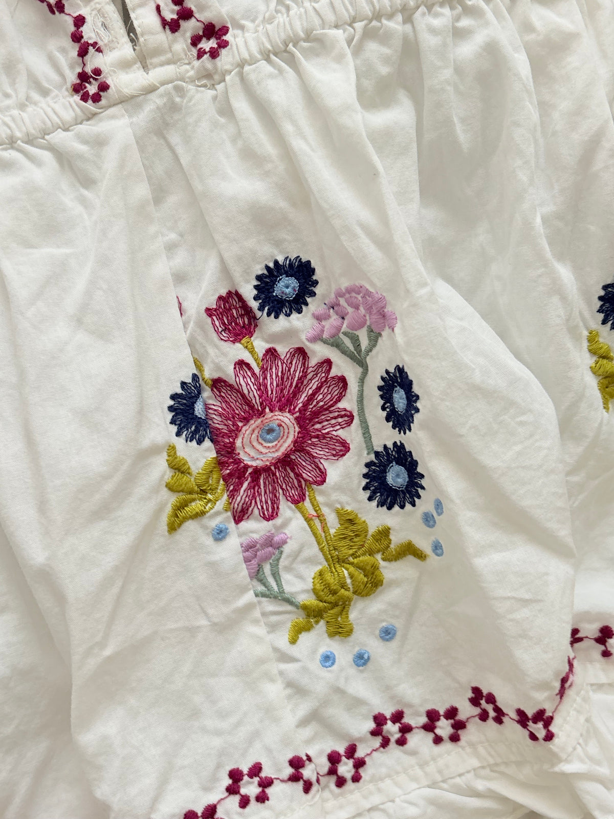 Embroidered doll top