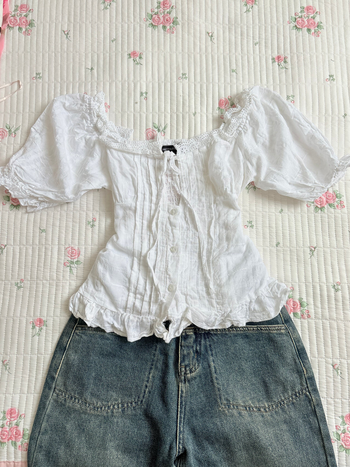 White cotton top