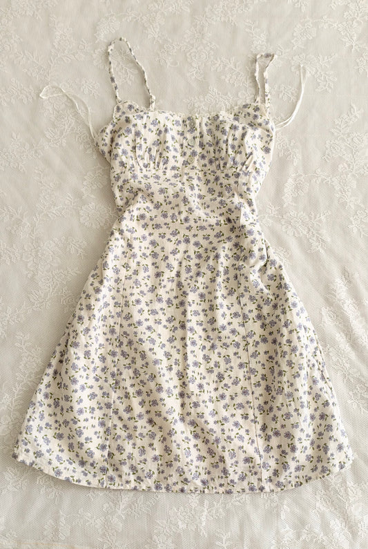 Yellow floral dress