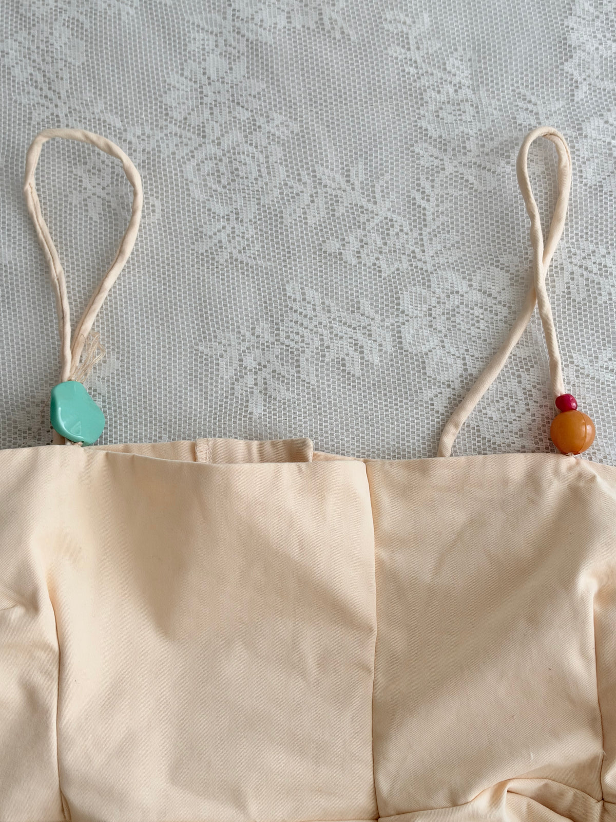 Cream beaded top