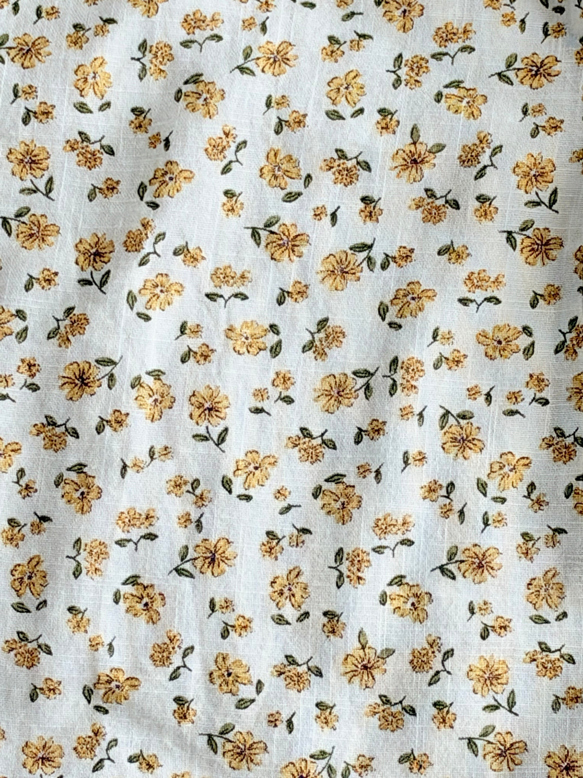 Yellow floral dress