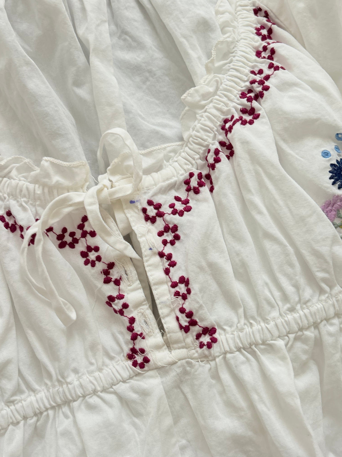 Embroidered doll top