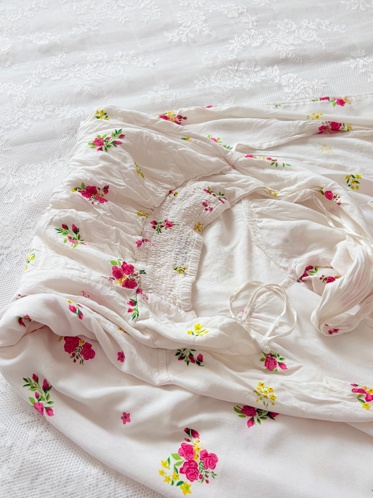 Floral halter slit dress