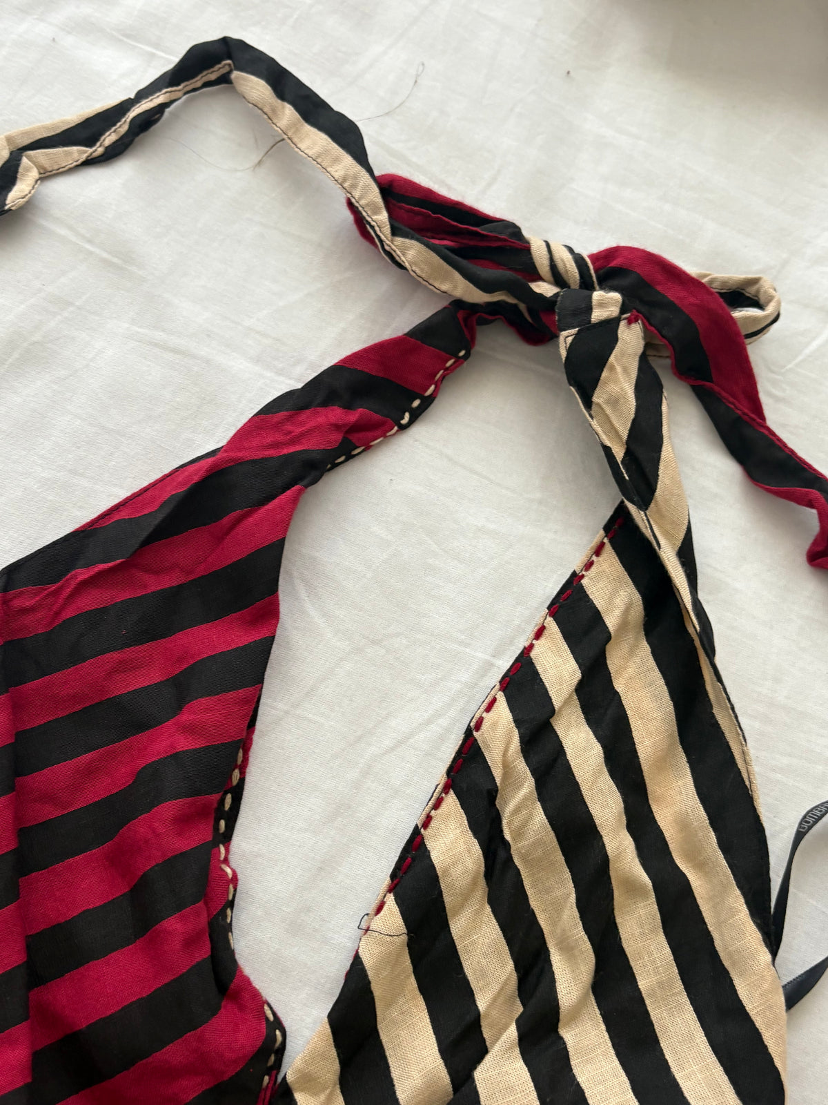 Two tone stripe top