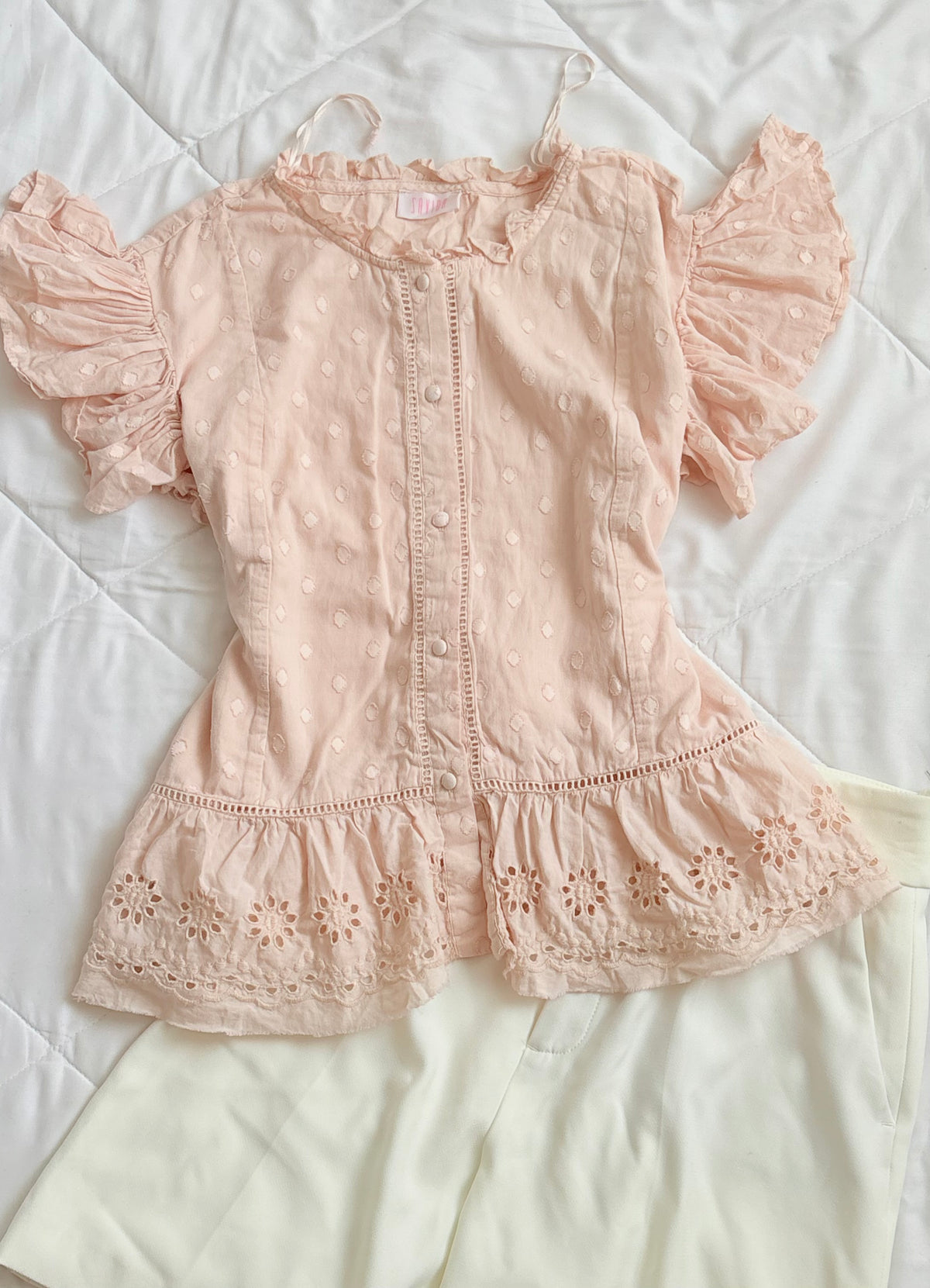 Pink a line top