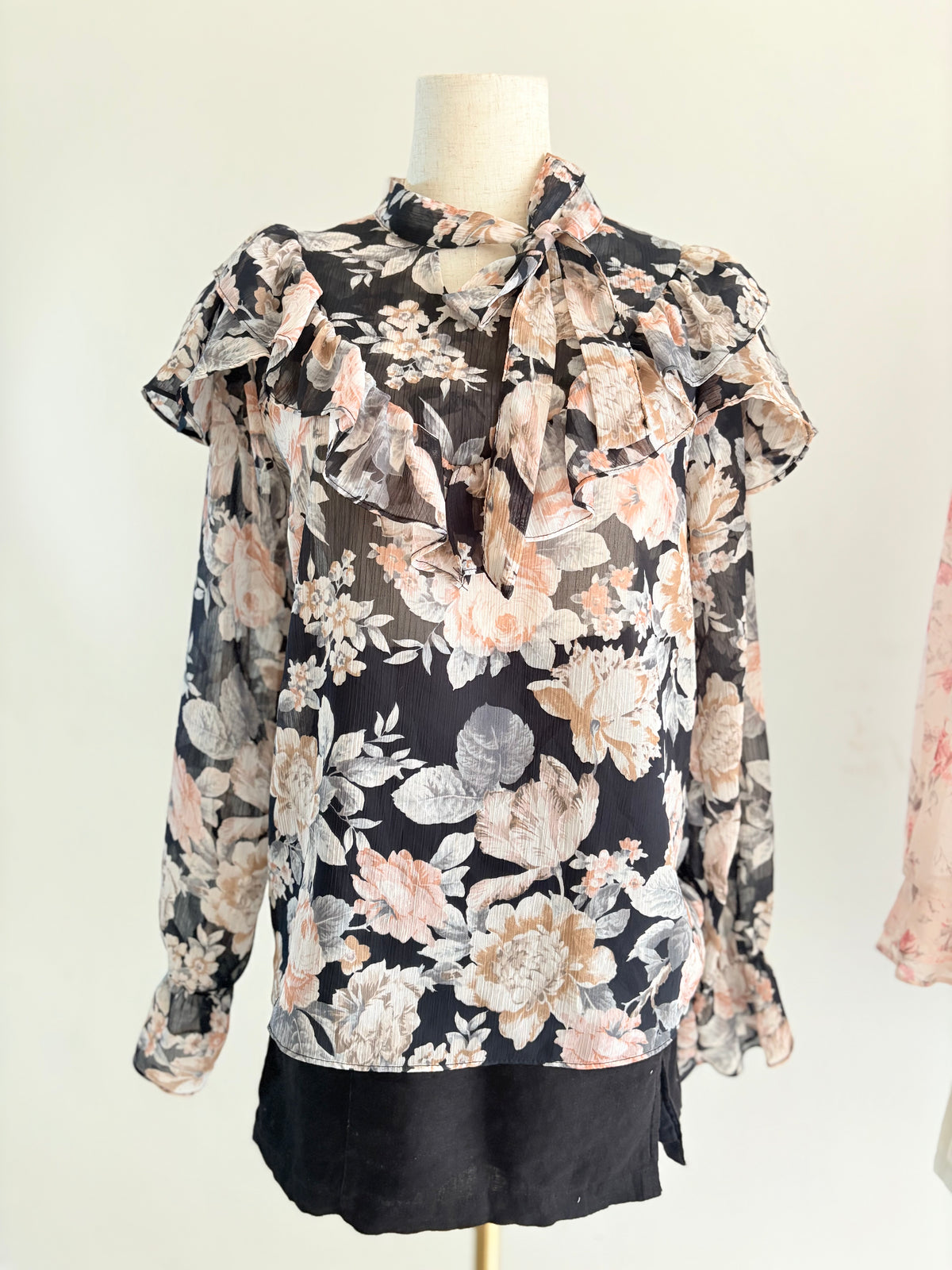 Black chiffon