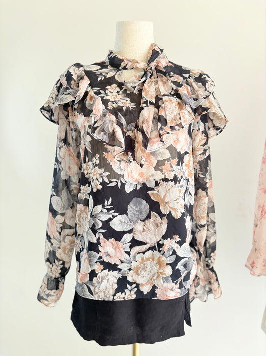 Black chiffon
