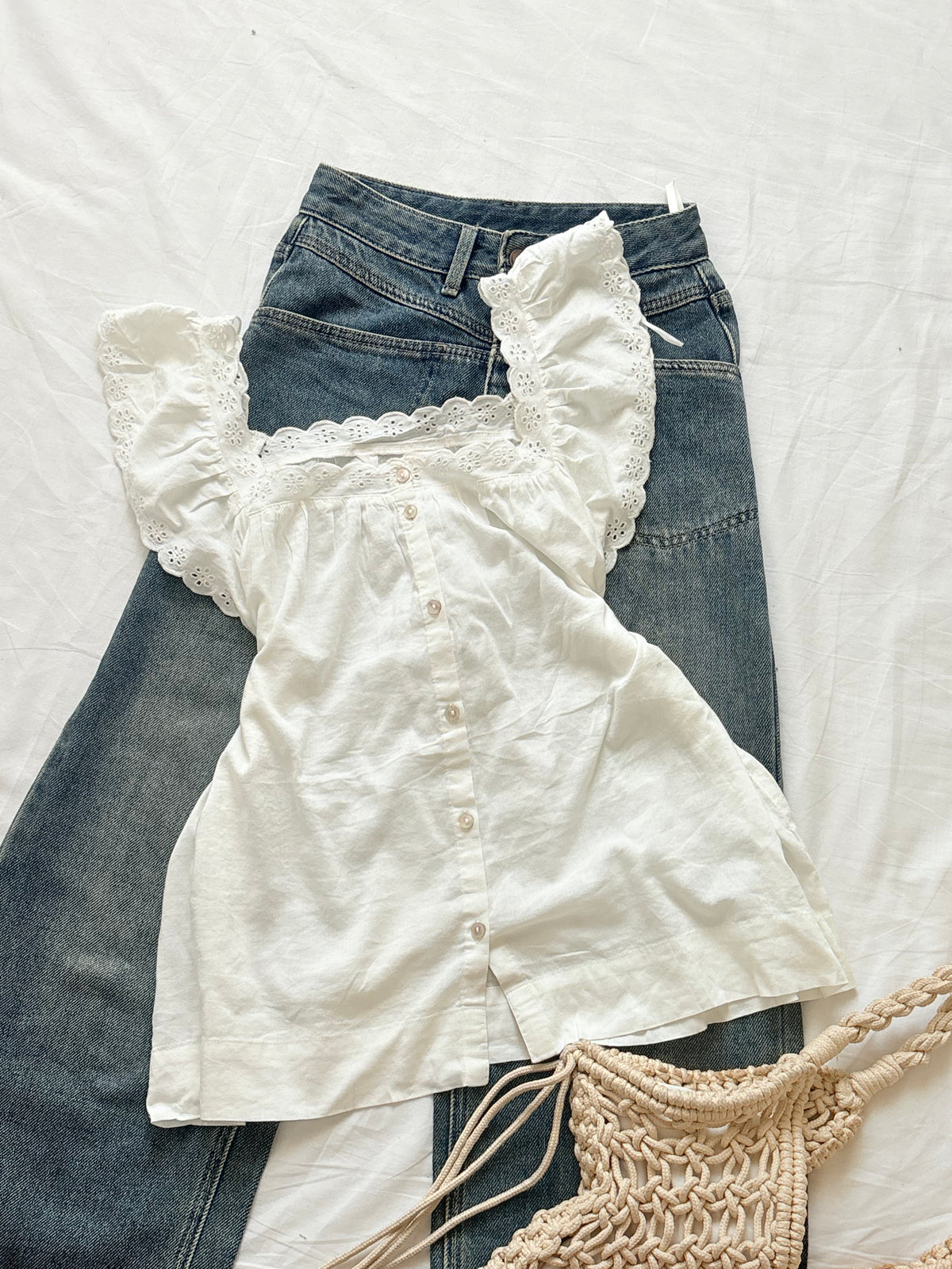 White cottage top