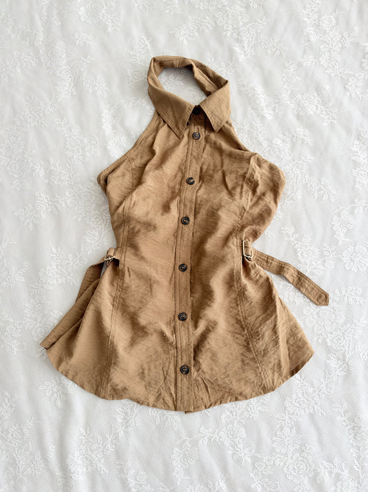 Tan halter top
