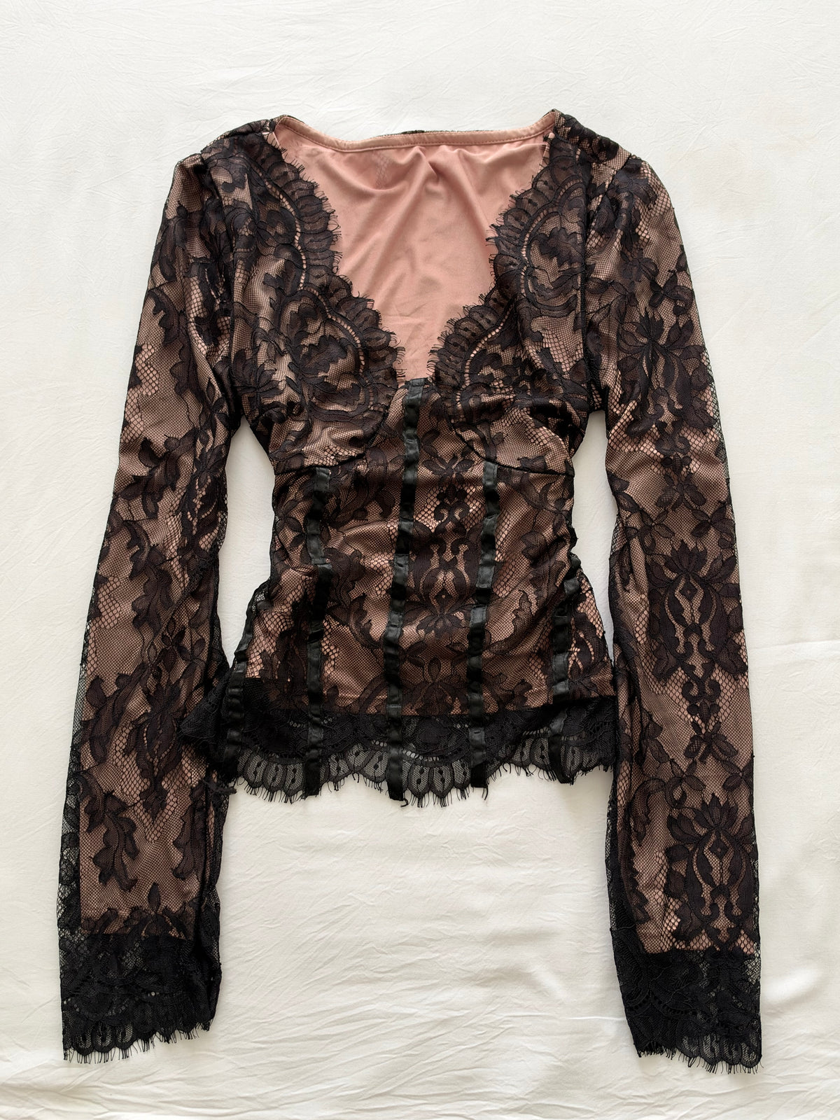 Black lacey top